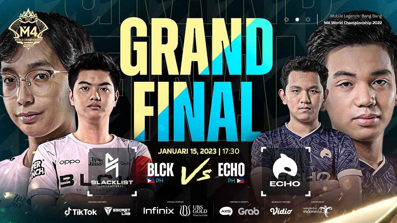Hasil Grand Final M4 Mobile Legends: ECHO Bantai Blacklist 4-0