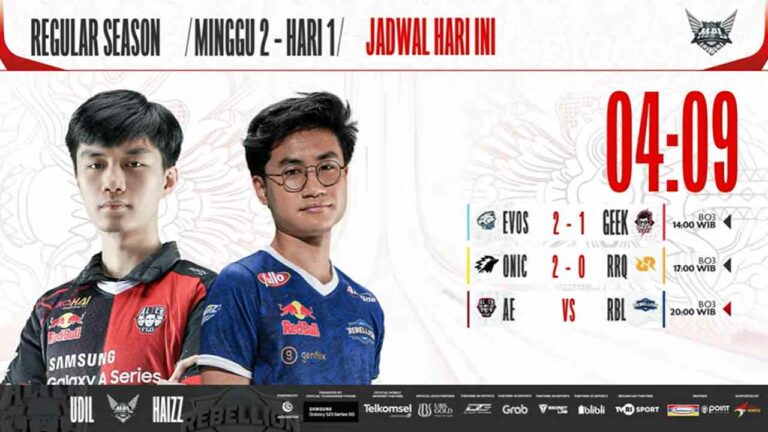 Hasil Alter Ego vs Rebellion Zion di Regular Season MPL ID S11