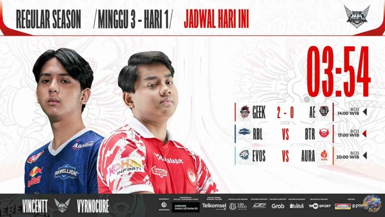 Hasil Bigetron Alpha vs Rebellion Zion di Regular Season MPL ID S11