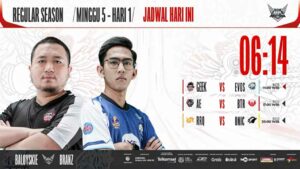 Hasil Evos Legends vs Geek Slate di MPL ID S11 Regular Season Minggu ke-5