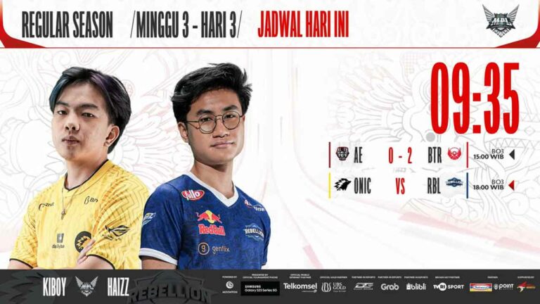 Hasil Onic vs Rebellion Zion di Regular Season MPL ID S11