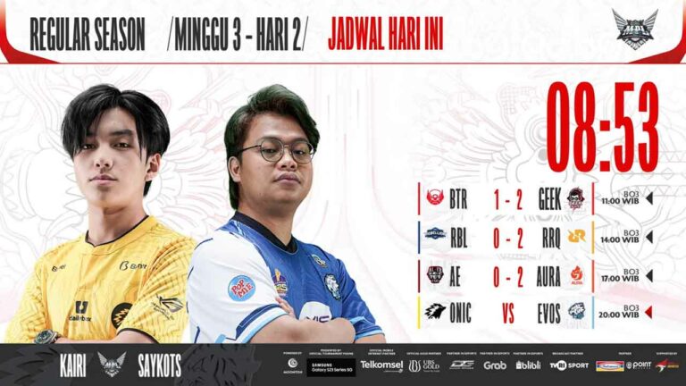 Hasil Evos vs Onic di Regular Season MPL ID S11