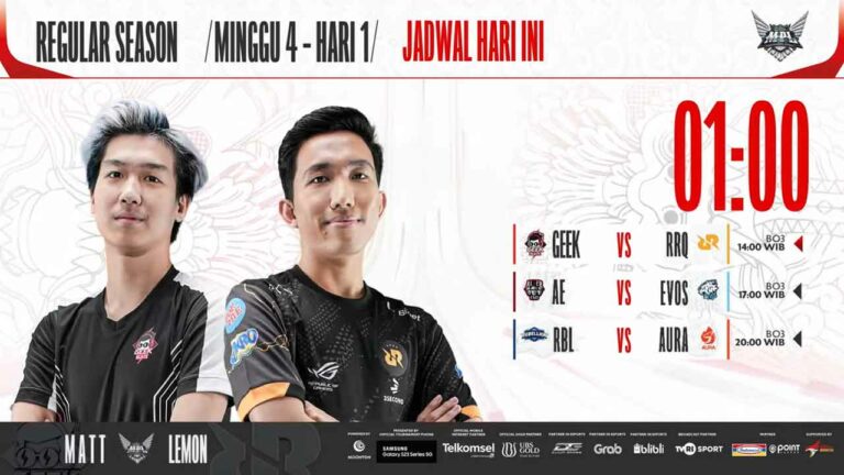 Hasil RRQ vs Geek Slate di MPL ID S11 Regular Season Minggu ke-4