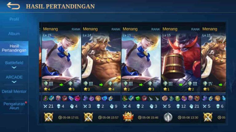 Cara Win Streak Solo Rank di Game Mobile Legends