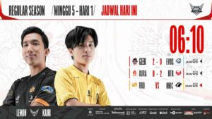 Hasil RRQ vs Onic di MPL ID S11 Regular Season Minggu ke-5