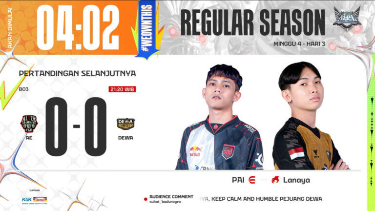 Hasil AE vs DEWA United di MPL ID S13 Regular Season Hari ke-3 Minggu ke-4