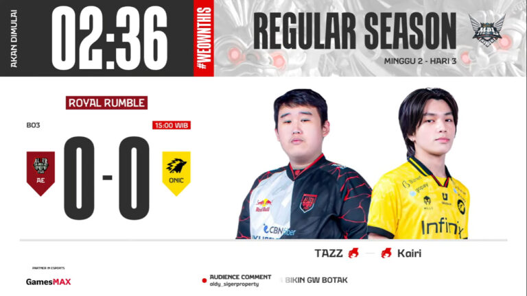 Hasil AE vs ONIC di MPL ID S13 Regular Season Hari ke-3 Minggu ke-2