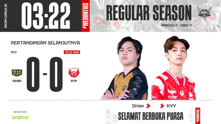 Hasil DEWA United vs Bigetron di MPL ID S13 Regular Season Hari ke-3 Minggu ke-2