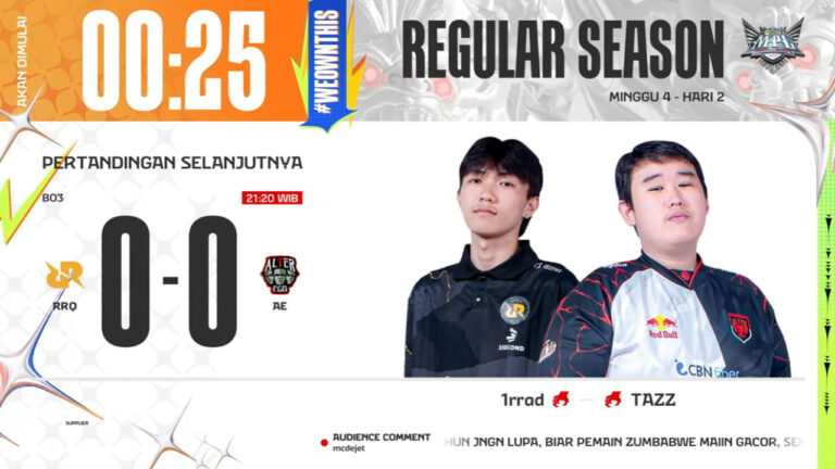 Hasil RRQ vs AE di MPL ID S13 Regular Season Hari ke-2 Minggu ke-4