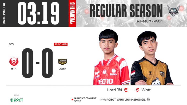 Hasil Bigetron vs DEWA United di MPL ID S13 Regular Season Hari ke-1 Minggu ke-7