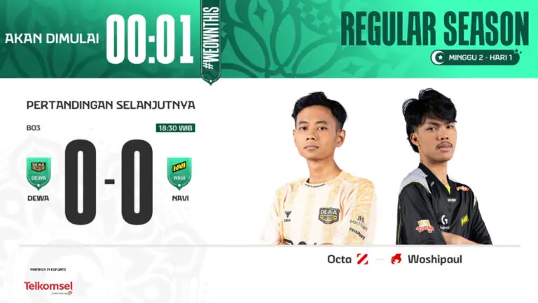 Hasil DEWA vs NAVI di MPL ID S15 Regular Season Hari ke-1 Minggu ke-2