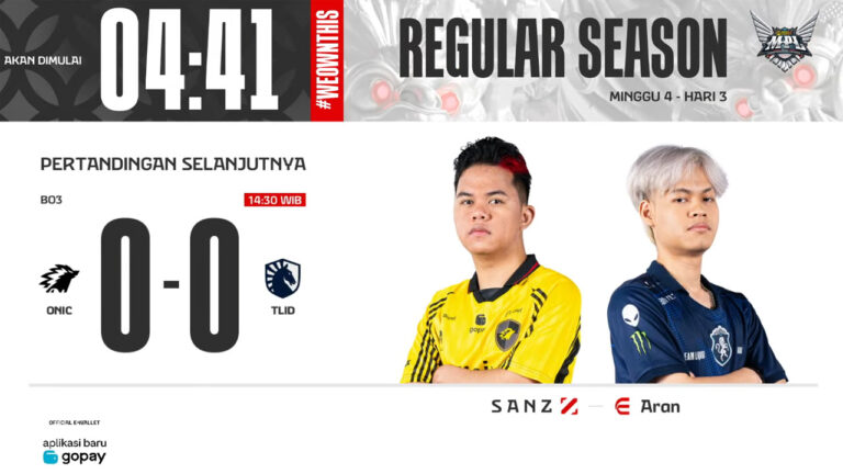 Hasil ONIC vs TLID di MPL ID S15 Regular Season Hari ke-3 Minggu ke-4