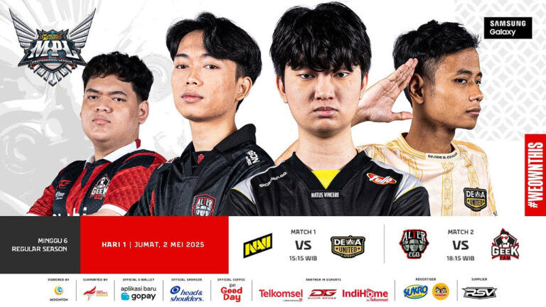 Hasil MPL ID S15 Day 1 Week 6: DEWA vs NAVI, AE vs GEEK