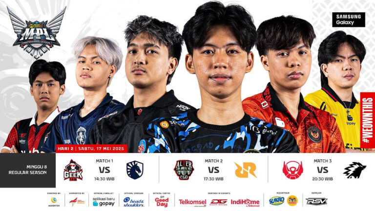 Hasil MPL ID S15 Day 2 Week 8: GEEK vs TLID, RRQ vs AE, ONIC vs BTR