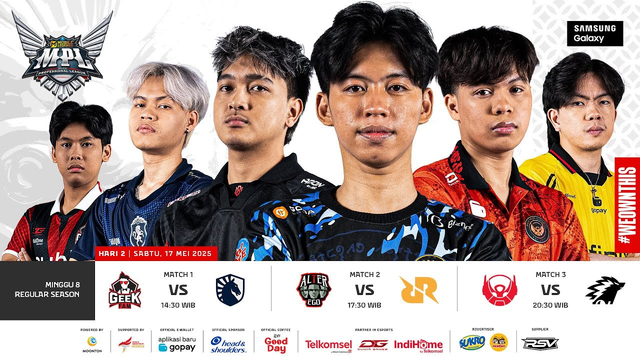 Hasil MPL ID S15 Day 2 Week 8: GEEK vs TLID, RRQ vs AE, ONIC vs BTR