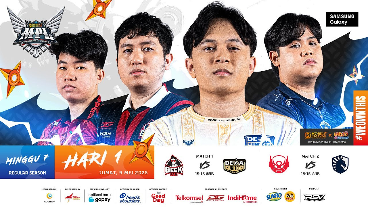 Hasil MPL ID S15 Day 1 Week 7: GEEK vs DEWA, BTR vs TLID