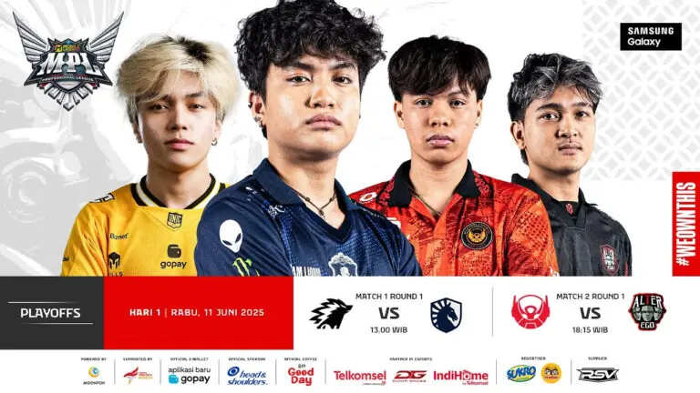 Hasil Playoff MPL ID S15 Hari 1: ONIC vs TLID, BTR vs AE