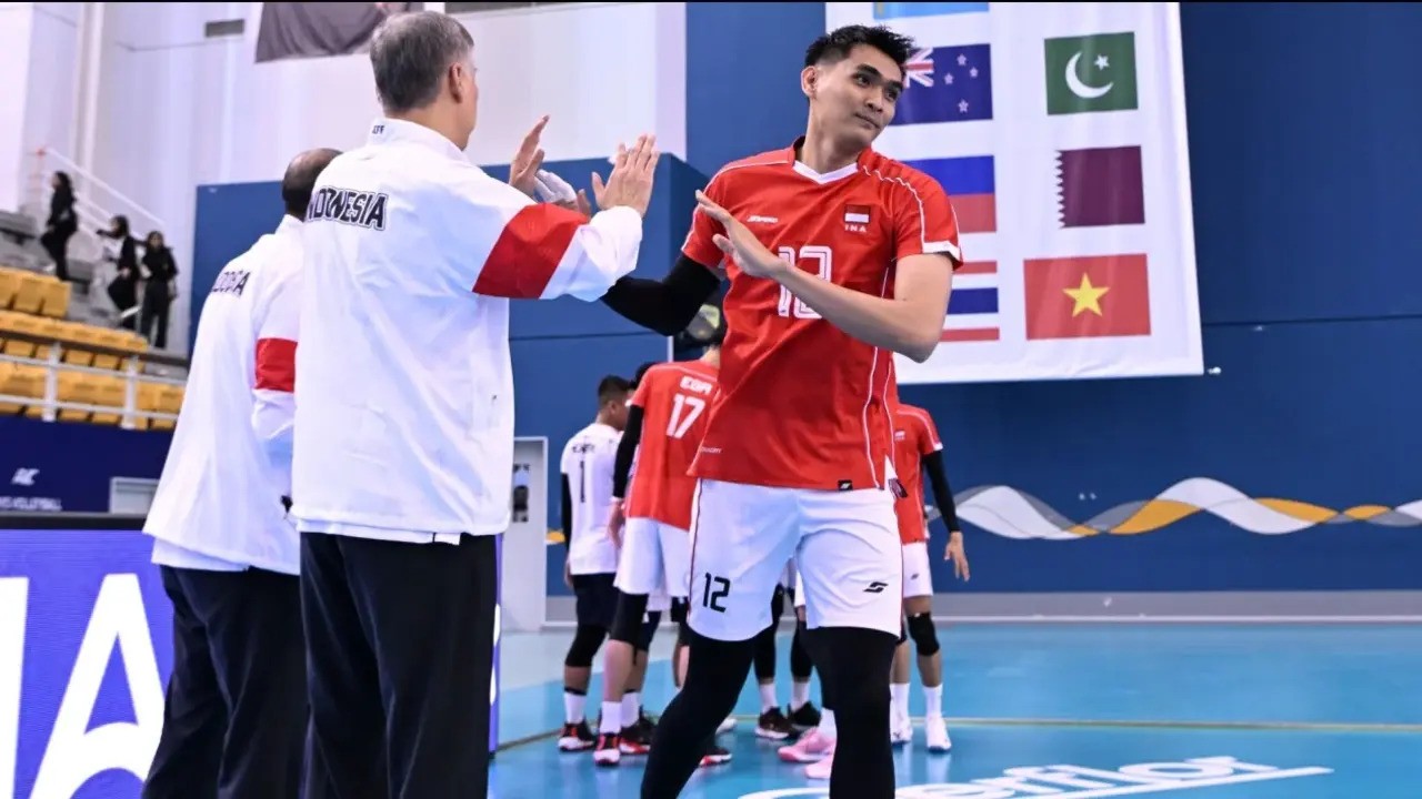 Jadwal Voli Putra Indonesia vs Bahrain di AVC Nations Cup 2025, Live Moji TV Malam Ini