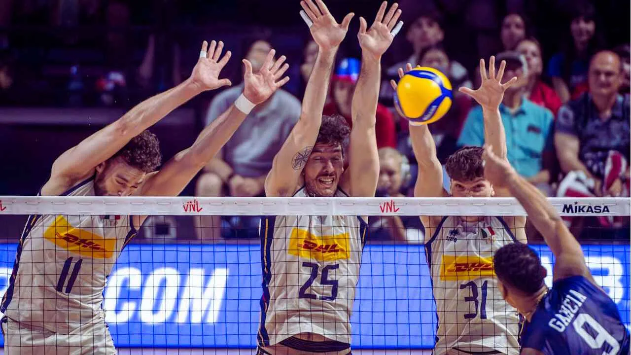 Italia Tampil Perkasa, Kalahkan Amerika Serikat 3-0 di VNL 2025 dan Kokoh di Tiga Besar