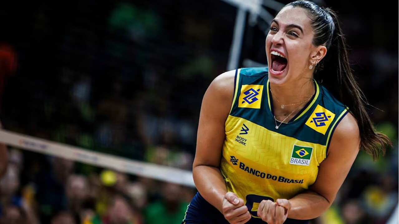 Julia Kudiess Bawa Brasil Tundukkan Kanada Lewat Delapan Kill Block di VNL Putri 2025