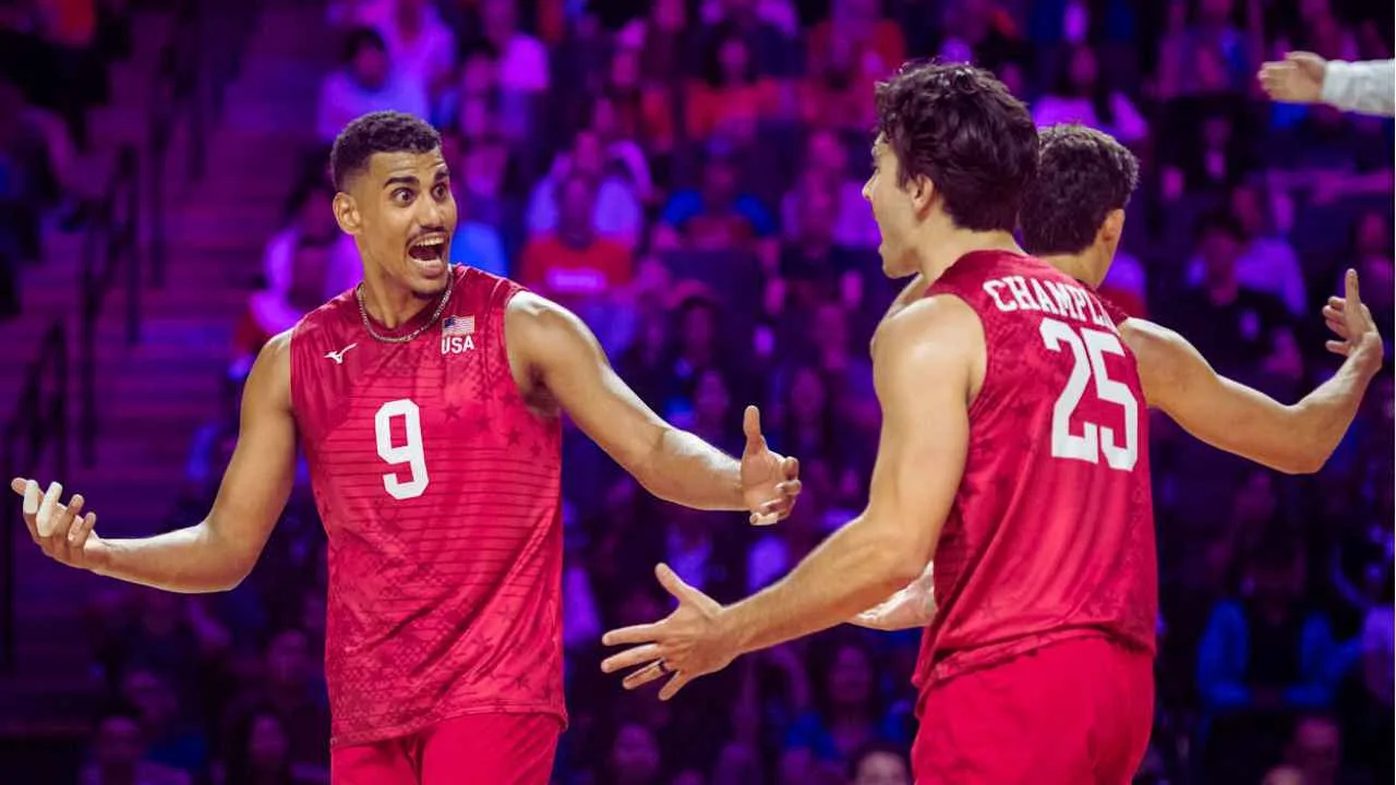 VNL Putra 2025: Amerika Serikat Kalahkan China 3-2, Naik ke Peringkat 9 Klasemen