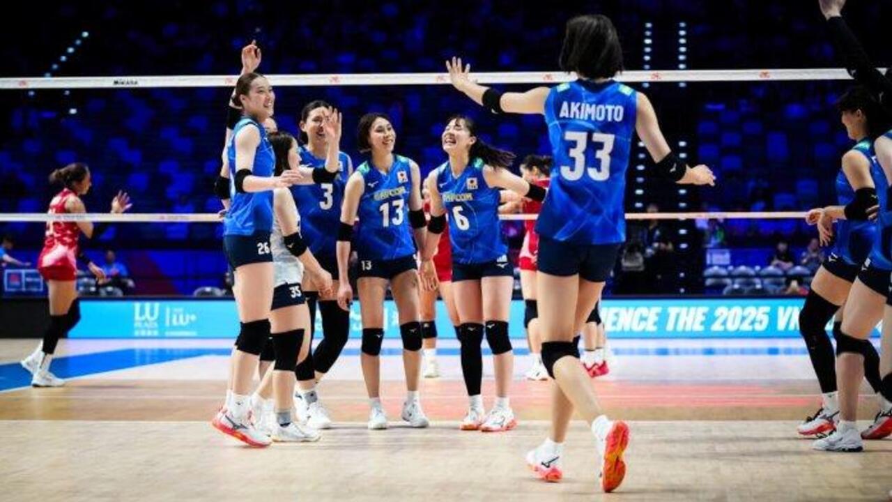 Hasil VNL Putri 2025: Jepang Libas Ceko 3-0 di Penutup Pekan Kedua