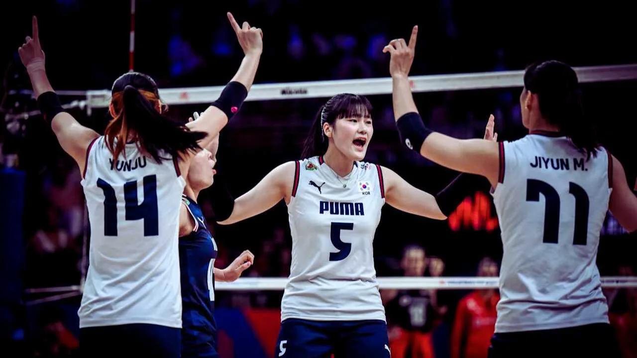 Timnas Voli Putri Korea Selatan Dibantai Turki di VNL 2025, Terpuruk di Zona Degradasi