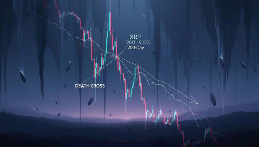 XRP Terkoreksi Usai Death Cross Terbentuk, Apa Implikasinya?