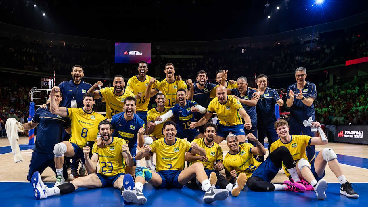 Rekap Pekan Kedua VNL Putra 2025: Brasil Perkasa, Perebutan Tiket Playoff Makin Panas