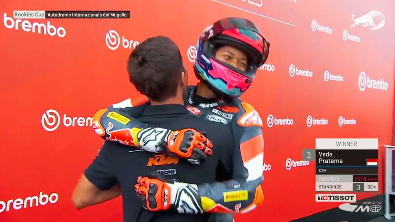 Veda Pratama Ukir Sejarah, Double Winner di Red Bull Rookies Cup Mugello 2025