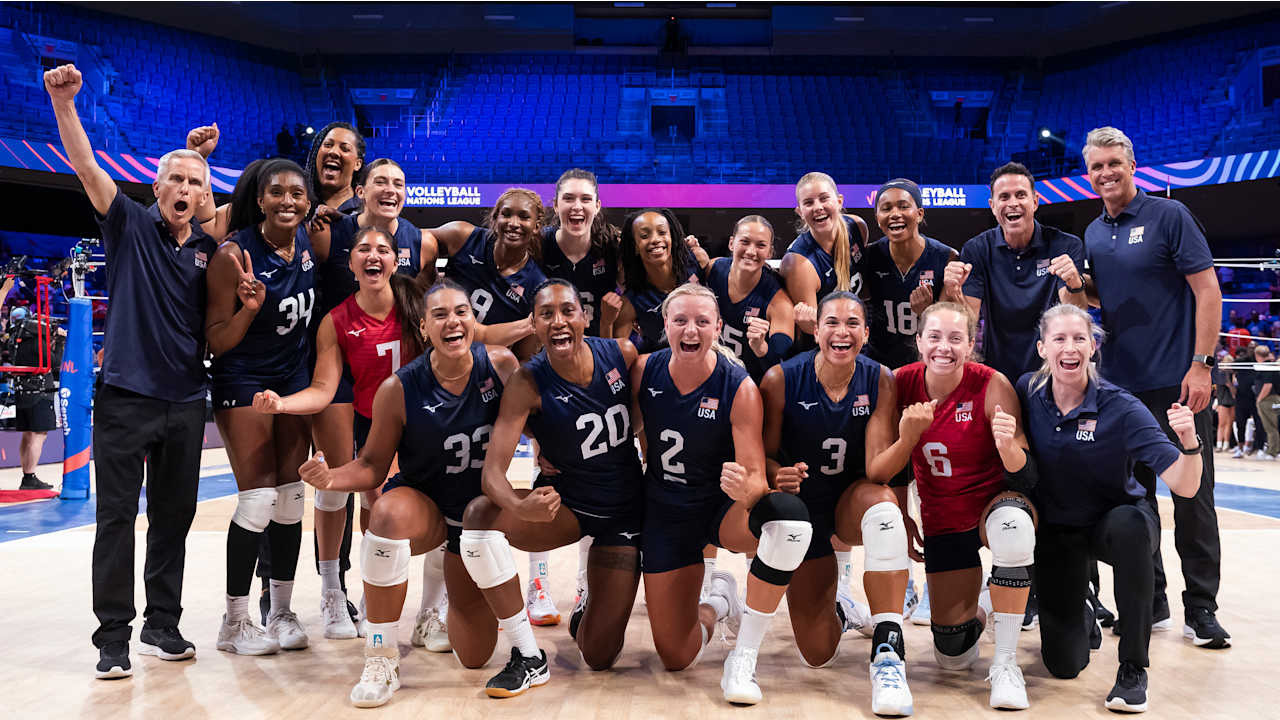 Hasil VNL Putri 2025: Tim Voli Putri Amerika Serikat Tundukkan Thailand 3-1