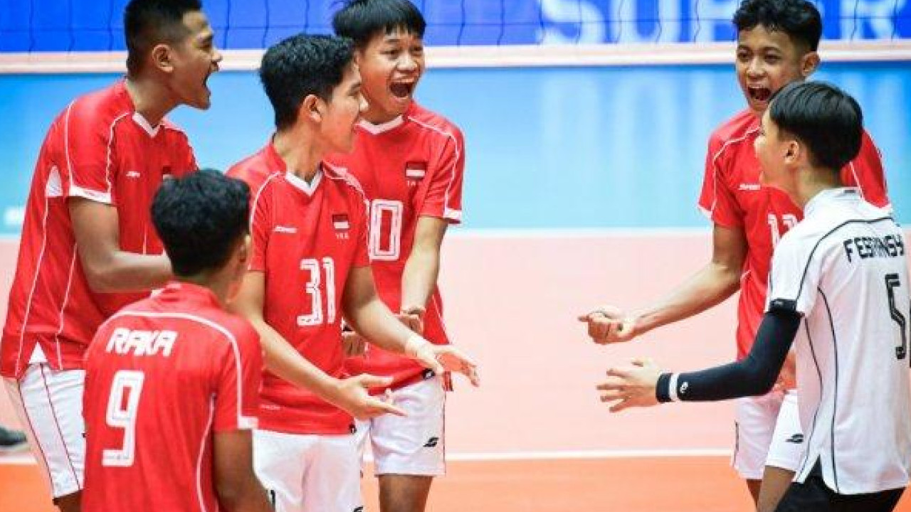 Indonesia Tantang Pakistan di Babak Perempat Final Voli Putra U16 Asia 2025