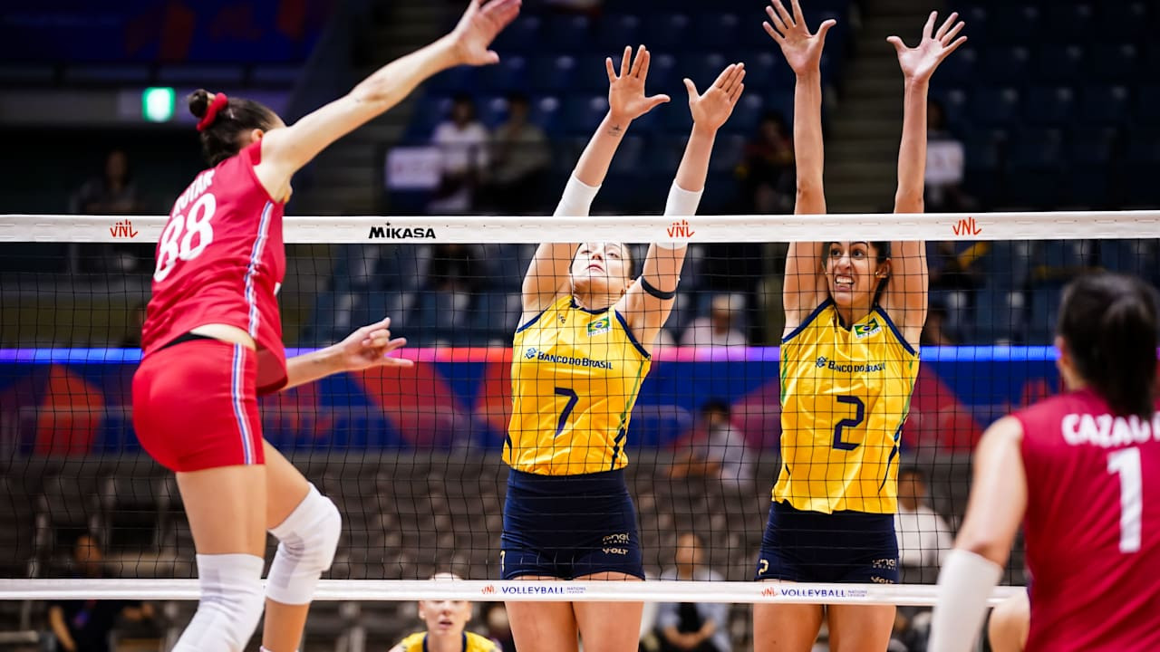 Diana Alecrim Jadi Kunci Kemenangan Dramatis Brasil atas Prancis di VNL 2025