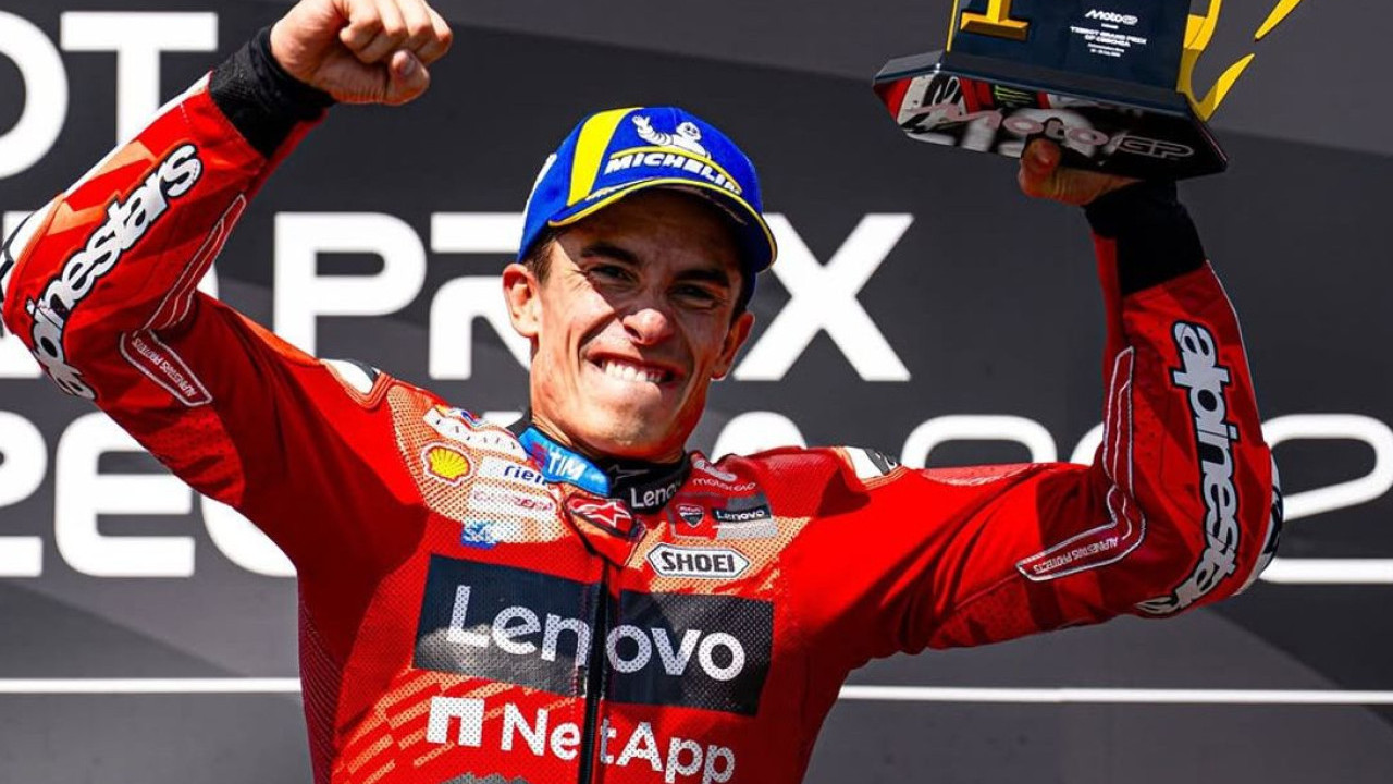Dominasi Marquez di MotoGP Ceko Perkecil Peluang Bagnaia Pertahankan Gelar