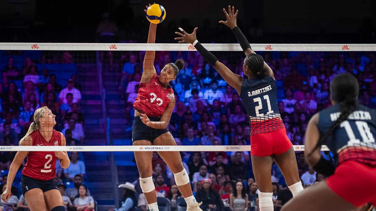 USA Rebut Kemenangan Kunci Hadapi Republik Dominika di VNL 2025