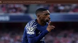 Usai Cetak Gol di PSG, Dembele Beri Penghormatan untuk Jota dengan Cara Unik