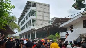 Gemuruh Reruntuhan Susulan Bikin Warga Panik di Lokasi Robohnya Ponpes Al Khoziny