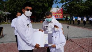 Dinsos Garut Siapkan Mobil Pemadam Kebakaran Saat Pelantikan Ratusan PKH dan TKSK