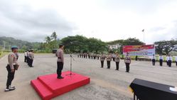 Kapolres Bolsel Lantik Pejabat Baru di Bidang Logistik dan Reskrim