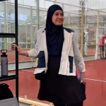 7 Foto Dhini Aminarti Pertama Kali Bermain Padel, Malah Tidak Suka!