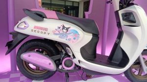 Kuromi Tampil di Honda Scoopy, Desain Motor yang Keren dan Unik