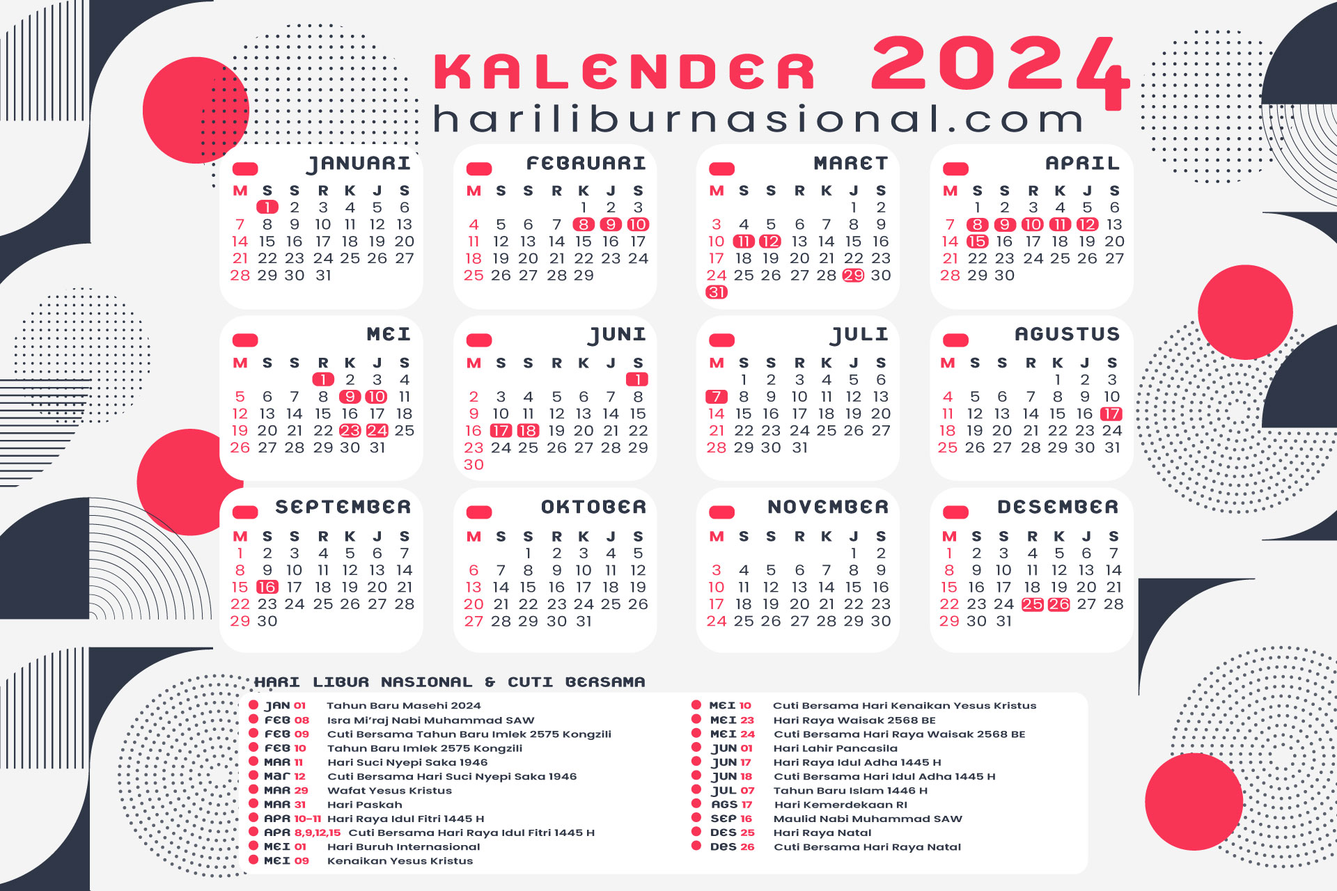 Daftar Libur Nasional dan Cuti Bersama 2026, Ada 9 Hari Libur Panjang Daftar Libur Nasional dan Cuti Bersama 2026, Ada 9 Hari Libur Panjang