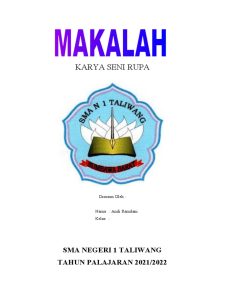 Wadek 3 Fisip Untad Kagum pada Karya Seni RRS Volume 2 Sanggar Seni Kaktus