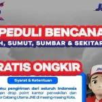 JNE Bantu Korban Banjir Sumatera 2025 dengan Pengiriman Gratis