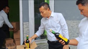 Banyak Kemasan Miras Ilegal Disita Resnarkoba Cirebon