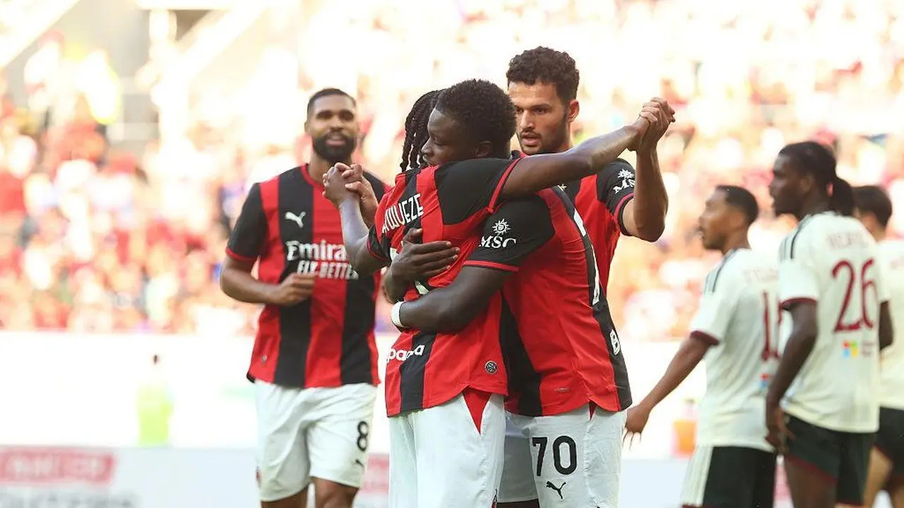 AC Milan Raih Kemenangan Comeback 4-2 atas Manchester United di Laga Pramusim